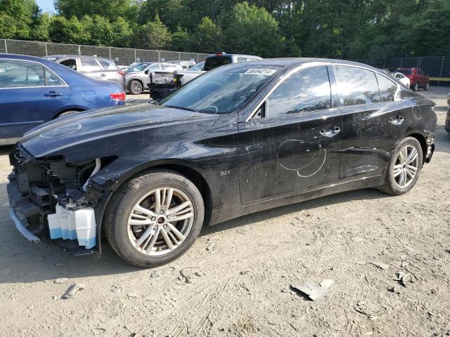 JN1EV7AR0JM445137 - 2018 INFINITI Q50 LUXE BLACK photo 1