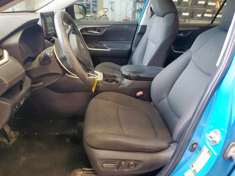2T3W1RFV2MW123296 - 2021 TOYOTA RAV4 XLE BLUE photo 7