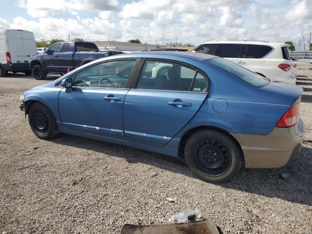 1HGFA16508L114561 - 2008 HONDA CIVIC LX BLUE photo 2