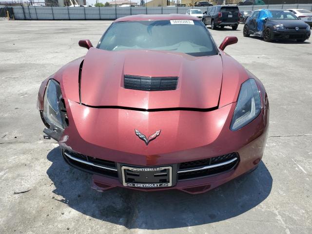 1G1YH2D77H5108637 - 2017 CHEVROLET CORVETTE STINGRAY Z51 1LT BURGUNDY photo 5