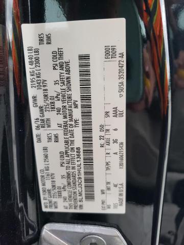 5LMCJ3C91HUL13688 - 2017 LINCOLN MKC RESERVE შავი ფოტო 13