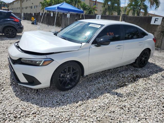 2HGFE2F58PH526104 - 2023 HONDA CIVIC SPORT WHITE photo 1