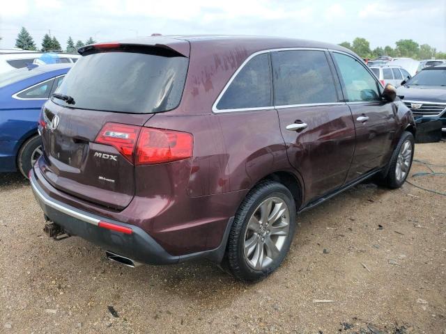 2HNYD2H73AH500097 - 2010 ACURA MDX ADVANCE BURGUNDY photo 3