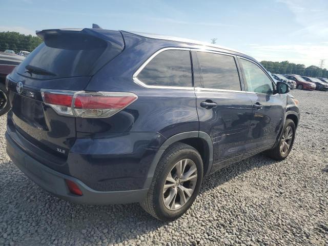 5TDKKRFH5ES025579 - 2014 TOYOTA HIGHLANDER XLE Mavi foto 3