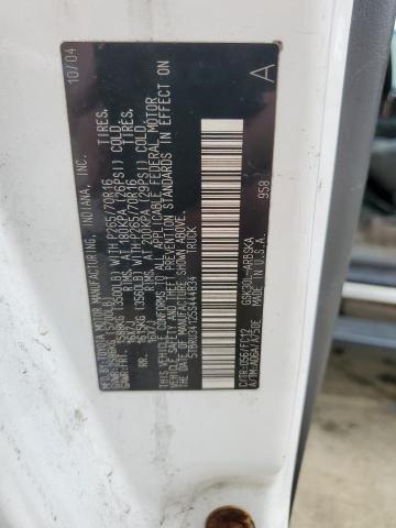 5TBRU34125S444834 - 2005 TOYOTA TUNDRA ACCESS CAB SR5 WHITE photo 12