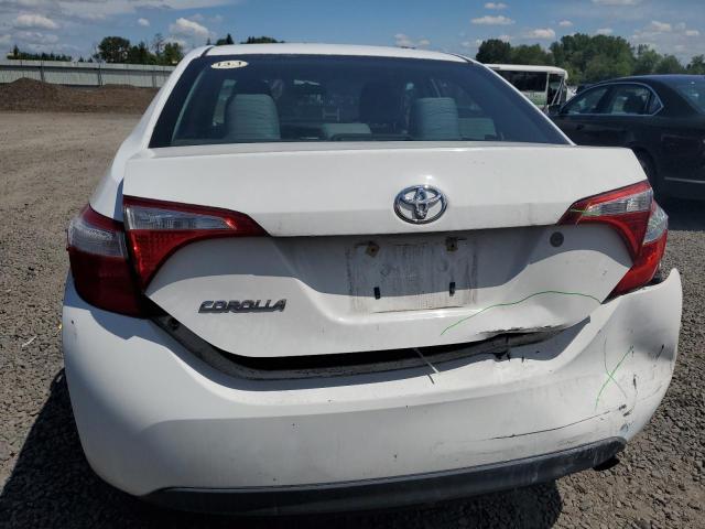 2T1BURHE2EC222022 - 2014 TOYOTA COROLLA L WHITE photo 6