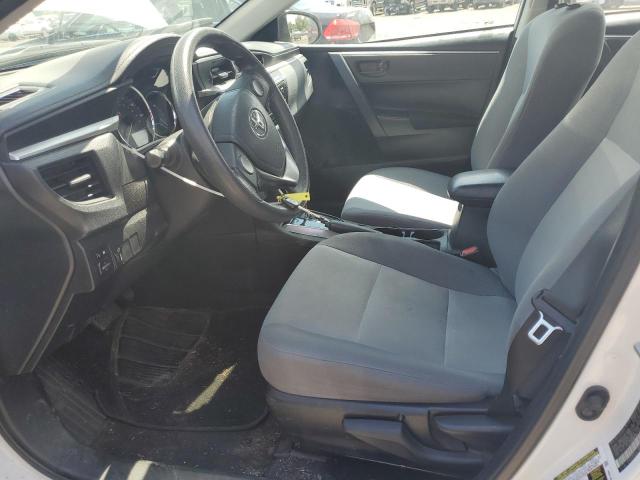 2T1BURHE2EC222022 - 2014 TOYOTA COROLLA L WHITE photo 7