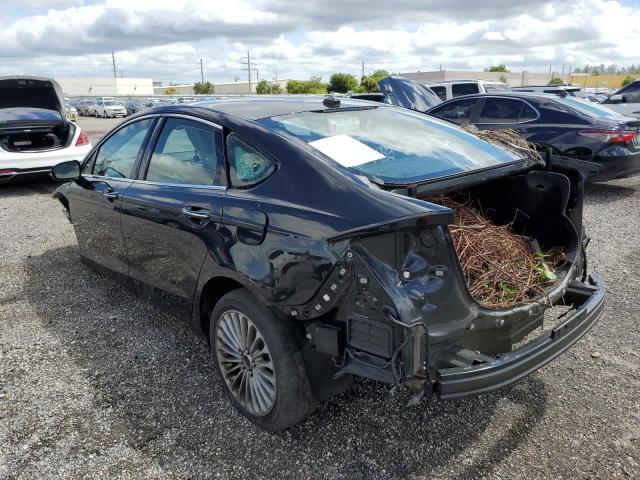 3FA6P0K99ER224222 - 2014 FORD FUSION TITANIUM BLACK photo 3