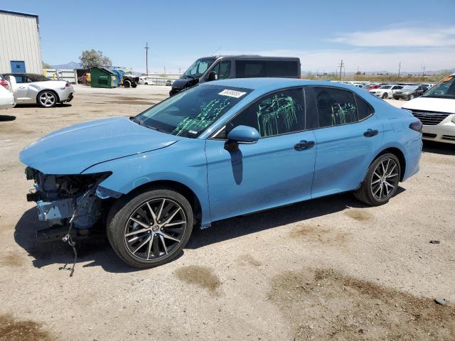 4T1G11AK8RU219758 - 2024 TOYOTA CAMRY SE NIGHT SHADE BLUE photo 1