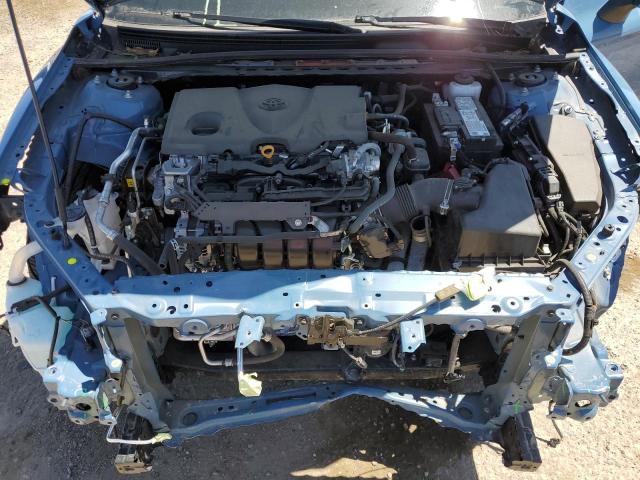 4T1G11AK8RU219758 - 2024 TOYOTA CAMRY SE NIGHT SHADE BLUE photo 11