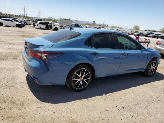 4T1G11AK8RU219758 - 2024 TOYOTA CAMRY SE NIGHT SHADE BLUE photo 3