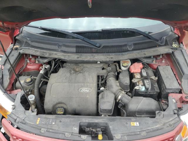 1FM5K8F86DGB25704 - 2013 FORD EXPLORER LIMITED BURGUNDY photo 12