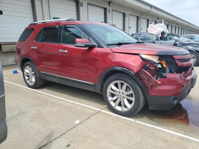 1FM5K8F86DGB25704 - 2013 FORD EXPLORER LIMITED BURGUNDY photo 4