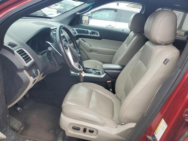 1FM5K8F86DGB25704 - 2013 FORD EXPLORER LIMITED BURGUNDY photo 7