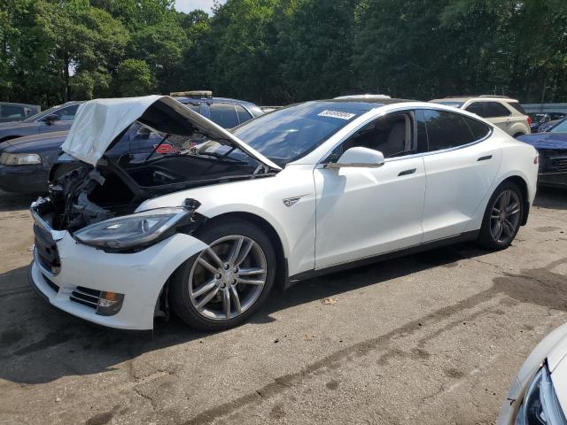 5YJSA1DN9DFP17165 - 2013 TESLA MODEL S თეთრი ფოტო 1