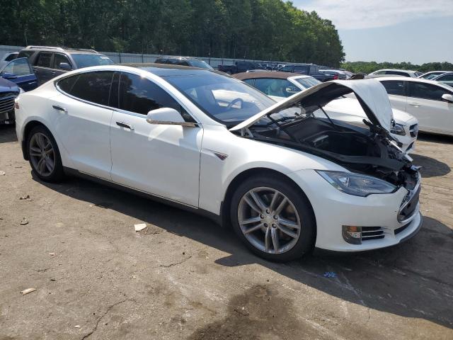5YJSA1DN9DFP17165 - 2013 TESLA MODEL S თეთრი ფოტო 4