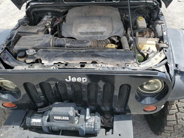 1C4BJWEG9CL148780 - 2012 JEEP WRANGLER UNLIMITED SAHARA BLACK photo 11