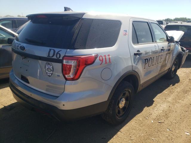 1FM5K8AR6HGC56668 - 2017 FORD EXPLORER POLICE INTERCEPTOR SILVER photo 3