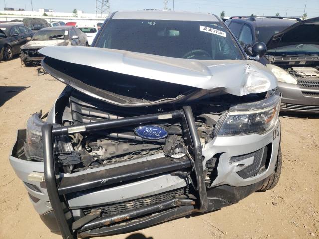 1FM5K8AR6HGC56668 - 2017 FORD EXPLORER POLICE INTERCEPTOR SILVER photo 5