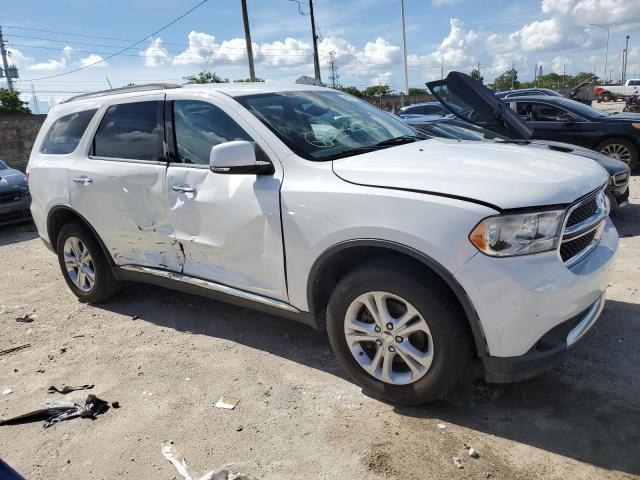 1C4RDHDG4DC670589 - 2013 DODGE DURANGO CREW WHITE photo 4