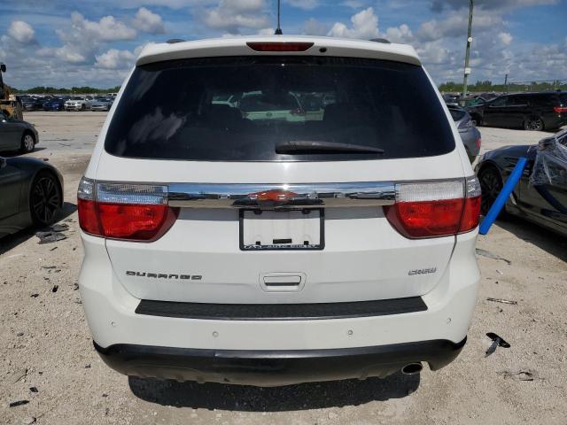 1C4RDHDG4DC670589 - 2013 DODGE DURANGO CREW WHITE photo 6