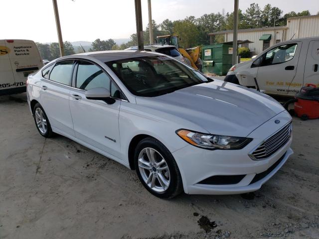 3FA6P0LU2JR173210 - 2018 FORD FUSION SE HYBRID WHITE photo 4