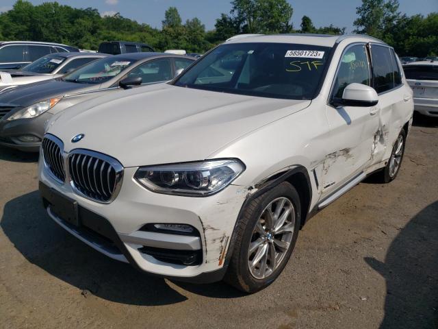 5UXTR9C57JLC73694 - 2018 BMW X3 XDRIVE30I WHITE photo 1