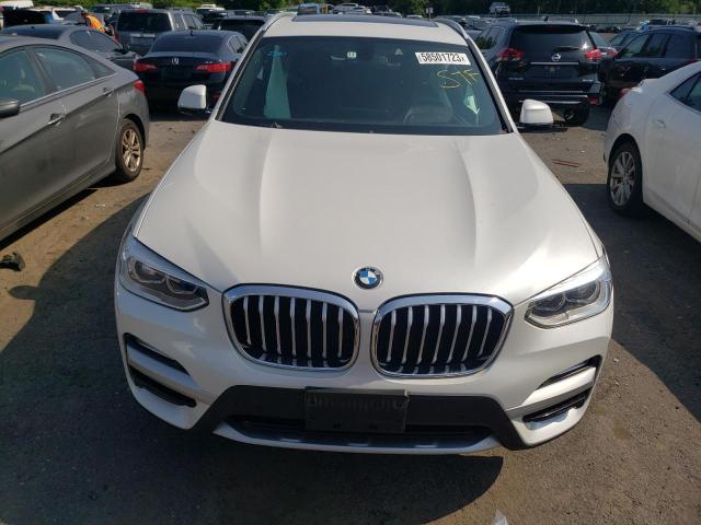 5UXTR9C57JLC73694 - 2018 BMW X3 XDRIVE30I WHITE photo 5