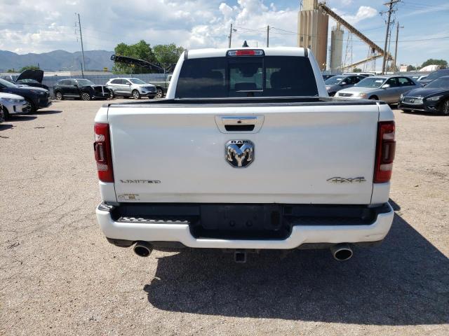 1C6SRFHT7KN772492 - 2019 RAM 1500 LIMITED WHITE photo 6