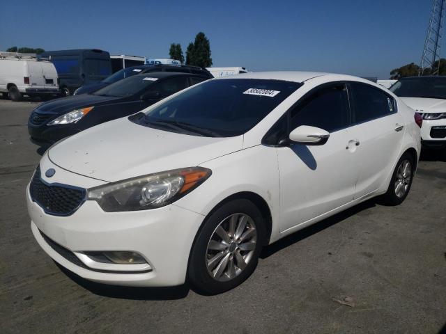 KNAFX4A83E5091029 - 2014 KIA FORTE EX WHITE photo 1