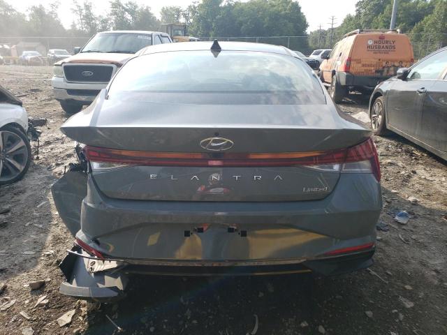 KMHLP4AGXNU331109 - 2022 HYUNDAI ELANTRA LIMITED GRAY photo 6