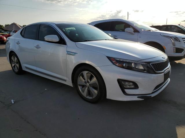 KNAGN4AD6E5074393 - 2014 KIA OPTIMA HYBRID WHITE photo 4