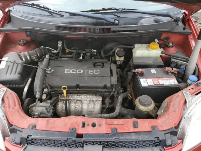 KL1TD5DE2BB256207 - 2011 CHEVROLET AVEO LS წითელი ფოტო 11