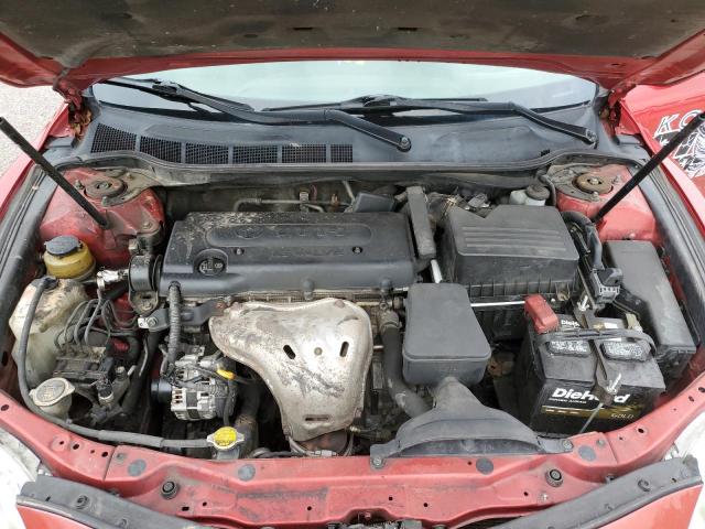 4T4BE46K48R020543 - 2008 TOYOTA CAMRY CE RED photo 11