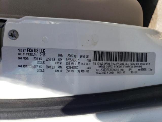 2C4RC1BG3FR706943 - 2015 CHRYSLER TOWN & COU TOURING 白色 照片 13