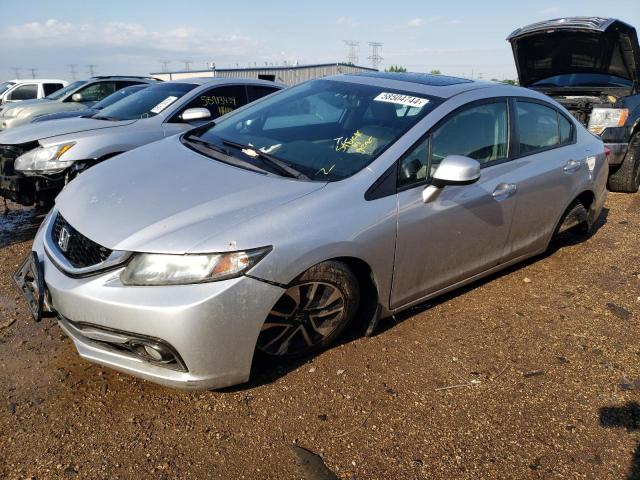 19XFB2F95DE087591 - 2013 HONDA CIVIC EXL ვერცხლისფერი ფოტო 1