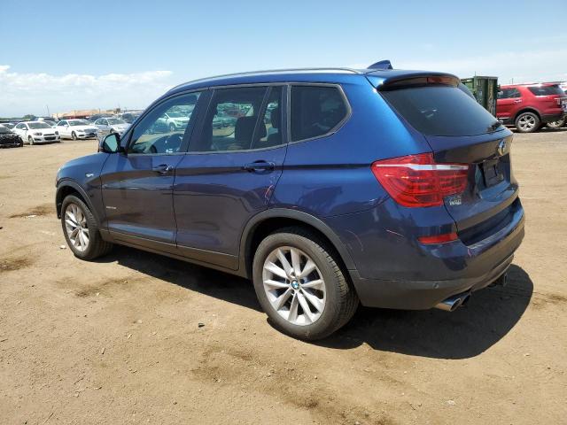 5UXWX9C5XF0D59156 - 2015 BMW X3 XDRIVE28I BLUE photo 2