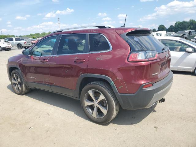 1C4PJMDX2KD319597 - 2019 JEEP CHEROKEE LIMITED BURGUNDY photo 2