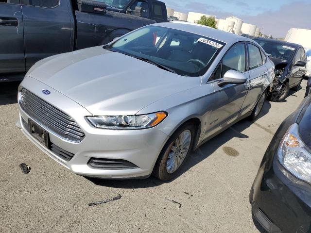 3FA6P0UU6GR342779 - 2016 FORD FUSION S HYBRID SILVER photo 1