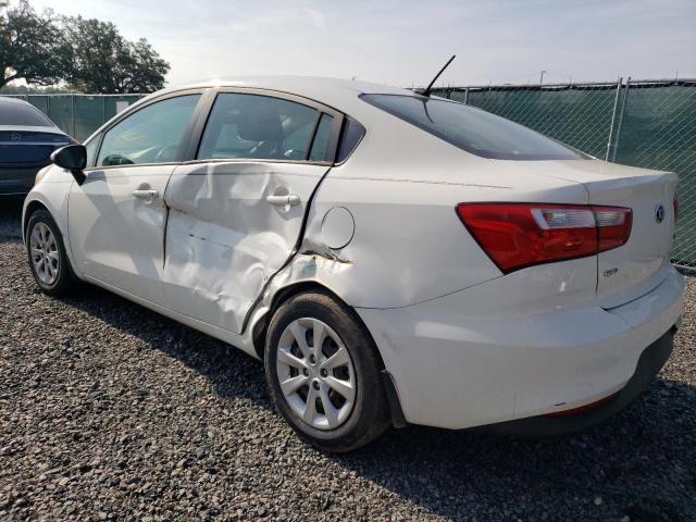 KNADM4A37G6639762 - 2016 KIA RIO LX WHITE photo 2