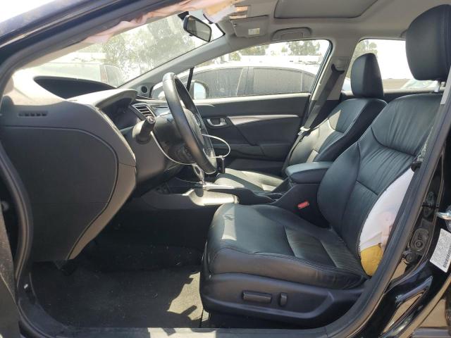 2HGFB2F96FH536205 - 2015 HONDA CIVIC EXL შავი ფოტო 7
