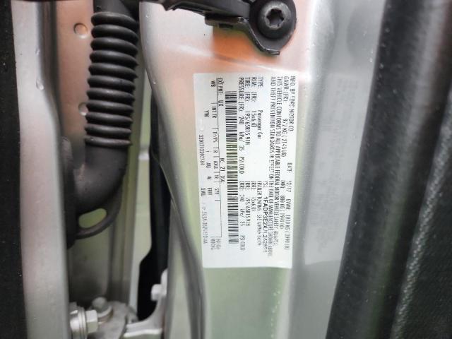 1FADP3E2XJL242891 - 2018 FORD FOCUS S Արծաթագույն լուսանկար 12