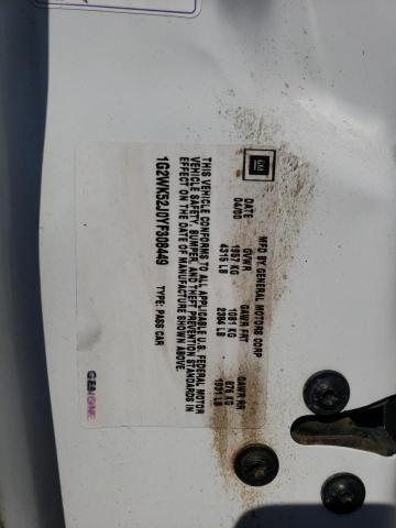 1G2WK52J0YF308449 - 2000 PONTIAC GRAND PRIX SE1 WHITE photo 13