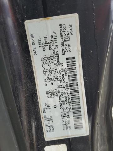 4TASM92N4WZ153989 - 1998 TOYOTA TACOMA XTRACAB PRERUNNER იასამნისფერი ფოტო 12