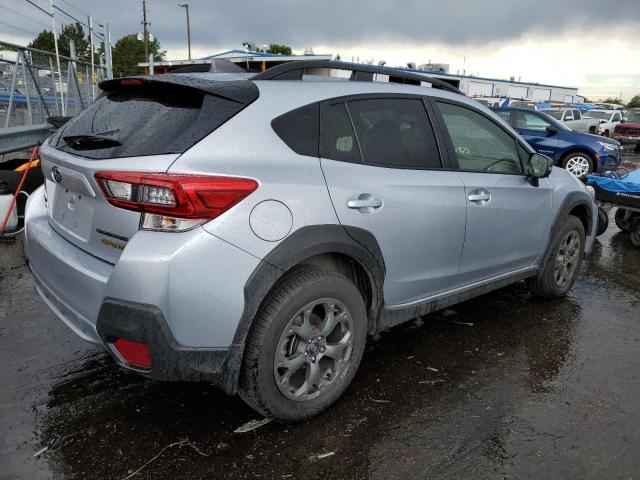 JF2GTHRC5NH274435 - 2022 SUBARU CROSSTREK SPORT SILVER photo 3