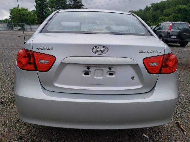 KMHDU46D37U055242 - 2007 HYUNDAI ELANTRA GLS SILVER photo 6