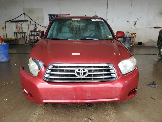 JTEES43A282085768 - 2008 TOYOTA HIGHLANDER SPORT RED photo 5