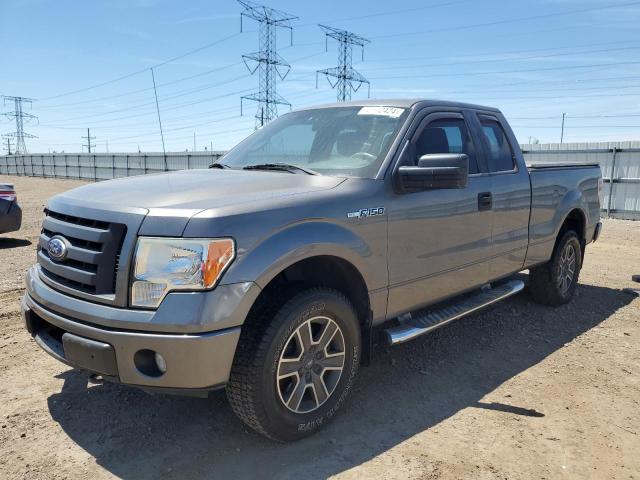 1FTEX1EW5AFA51920 - 2010 FORD F150 SUPER CAB GRAY photo 1