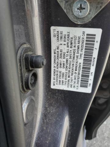 2HGFB2F99FH529474 - 2015 HONDA CIVIC EXL GRAY photo 13