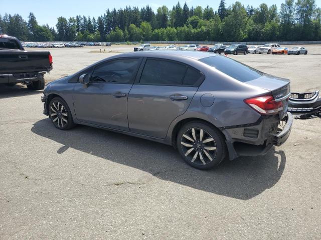 2HGFB2F99FH529474 - 2015 HONDA CIVIC EXL GRAY photo 2